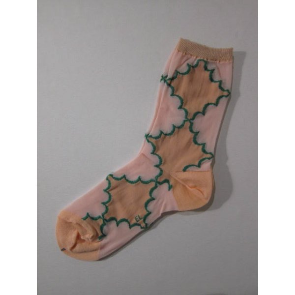 画像1: Eine Lilie Flower Lace socks 