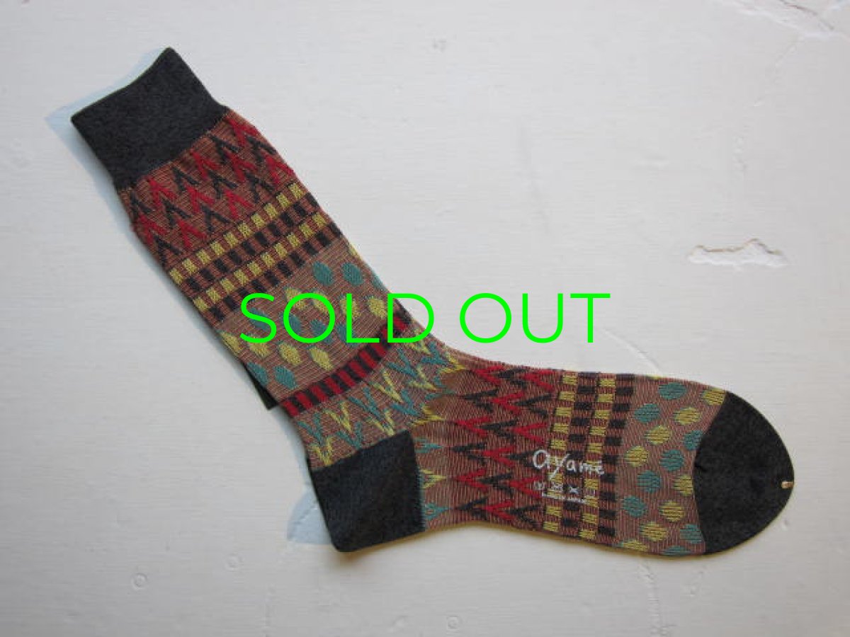 画像2: ayame' 雨降りソックス(men's) (2)