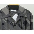 画像2: ETHOSENS Bias pattern short sleeve shirt (2)