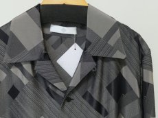 画像2: ETHOSENS Bias pattern short sleeve shirt (2)