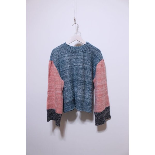 画像1: YUKI SHIMANE Tam yarn Hand knit Sweater