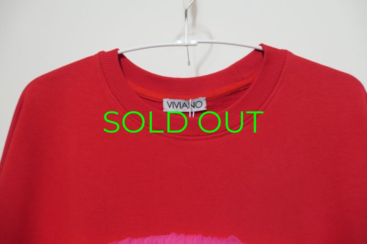 画像3: VIVIANO Ruffle layered Sweat shirt (3)