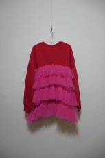 画像4: VIVIANO Ruffle layered Sweat shirt (4)