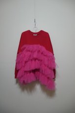 画像1: VIVIANO Ruffle layered Sweat shirt (1)