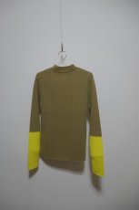 画像3: YUKI SHIMANE Two-Tone Rib knit top (3)