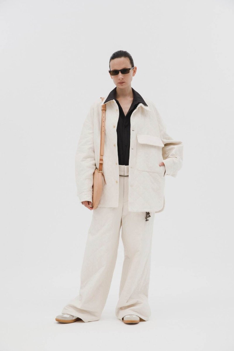 画像2: ETHOSENS Sashiko slacks (2)