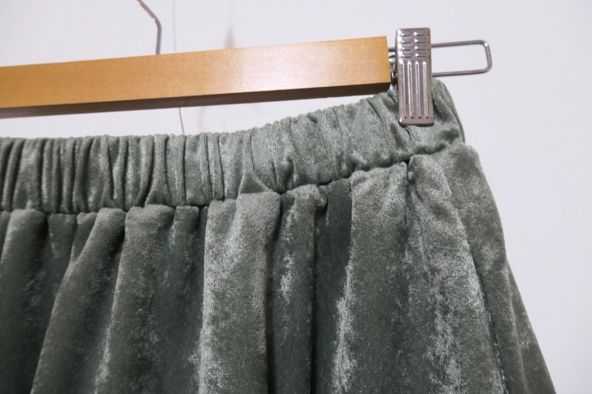 画像2: YUKI ベロアギャザースカート (2)