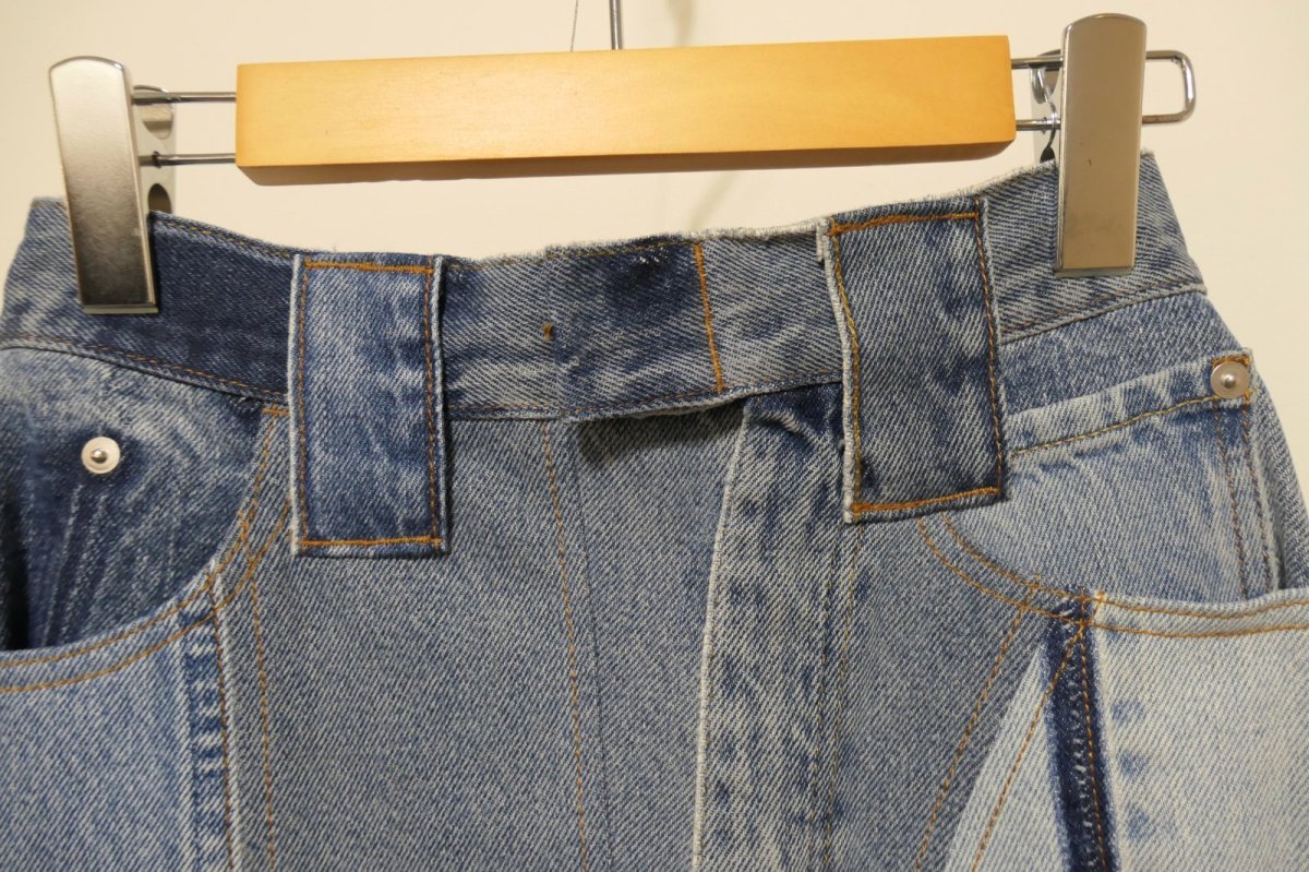 画像4: masao shimizu 再構築デニムスカート (4)