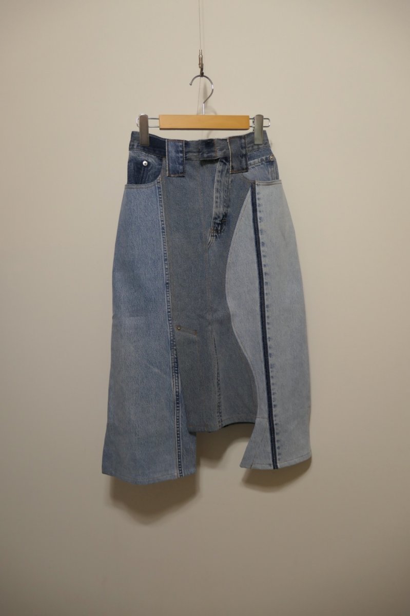 画像3: masao shimizu 再構築デニムスカート (3)