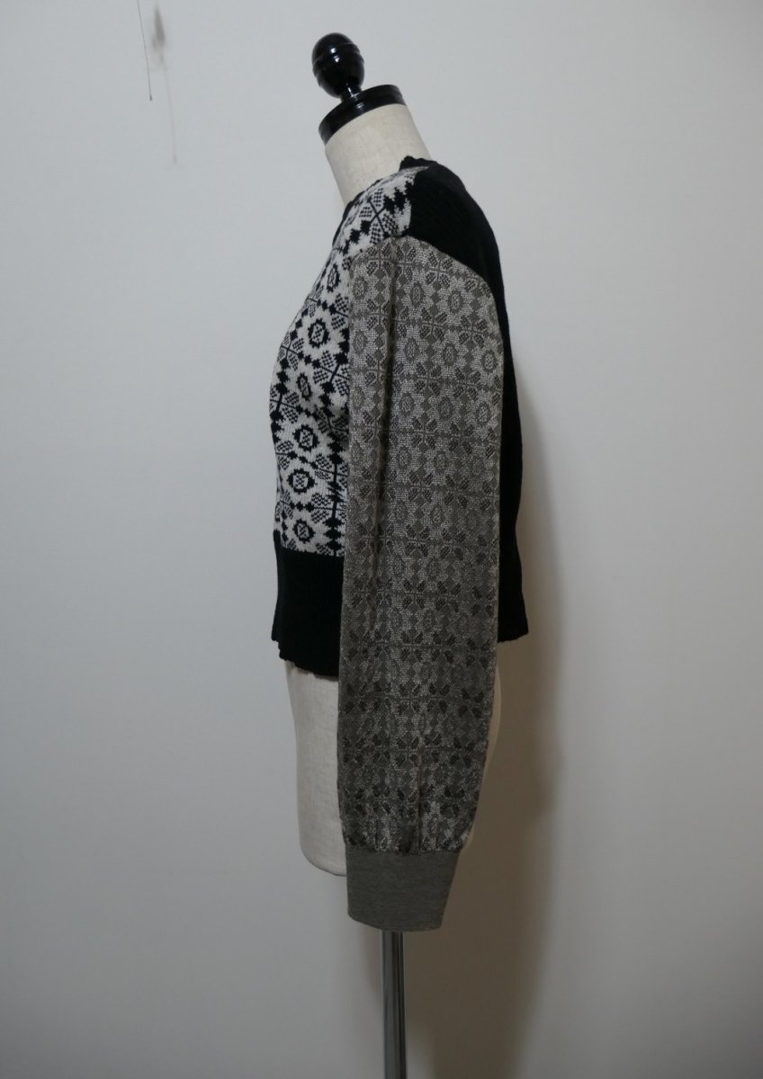 画像3: YUKI SHIMANE Hightech meets Hand tech Jacquard Sweater (3)