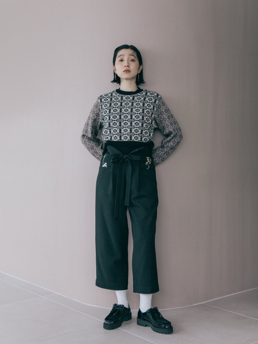 画像6: YUKI SHIMANE Hightech meets Hand tech Jacquard Sweater (6)