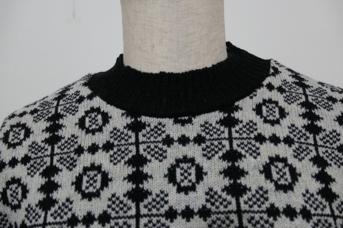 画像2: YUKI SHIMANE Hightech meets Hand tech Jacquard Sweater (2)
