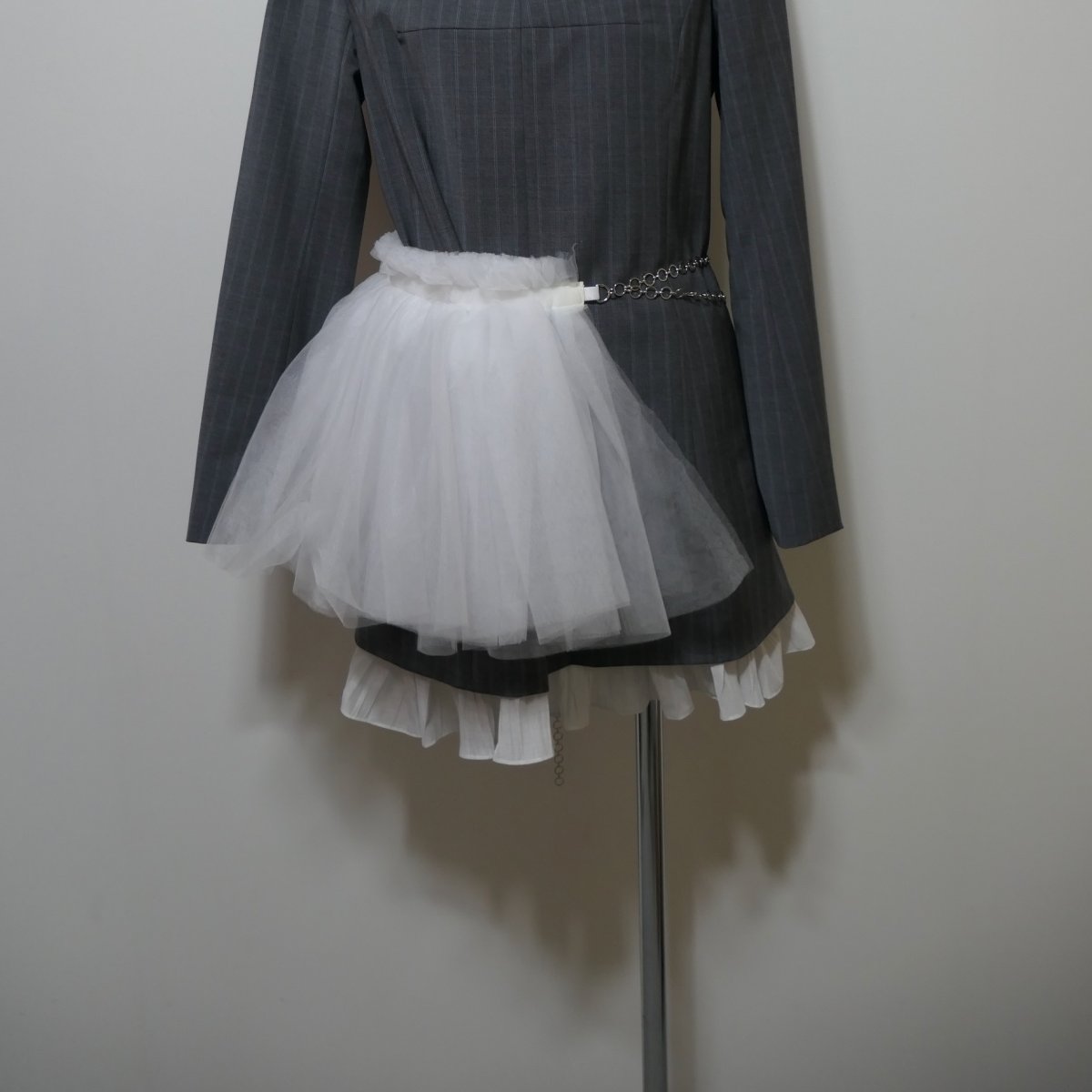画像1: KISHIDAMIKI tulle chain belt(short) (1)