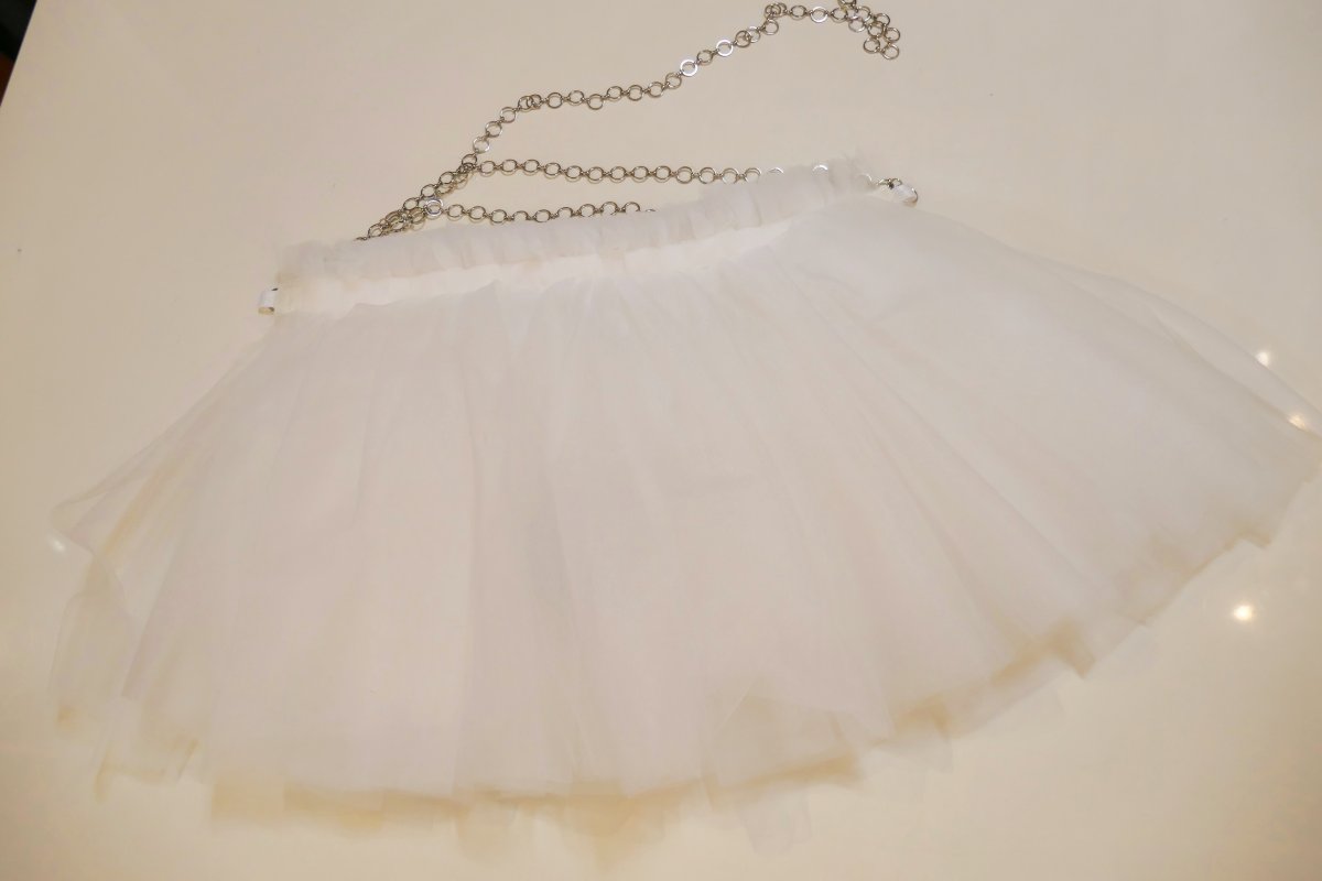 画像3: KISHIDAMIKI tulle chain belt(short) (3)