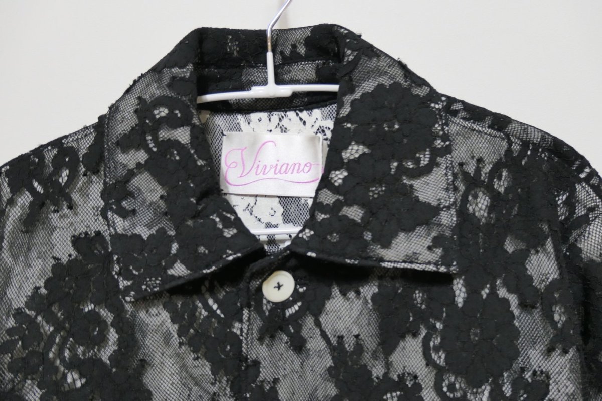 画像2: VIVIANO Double Lace Gardener Jacket (2)