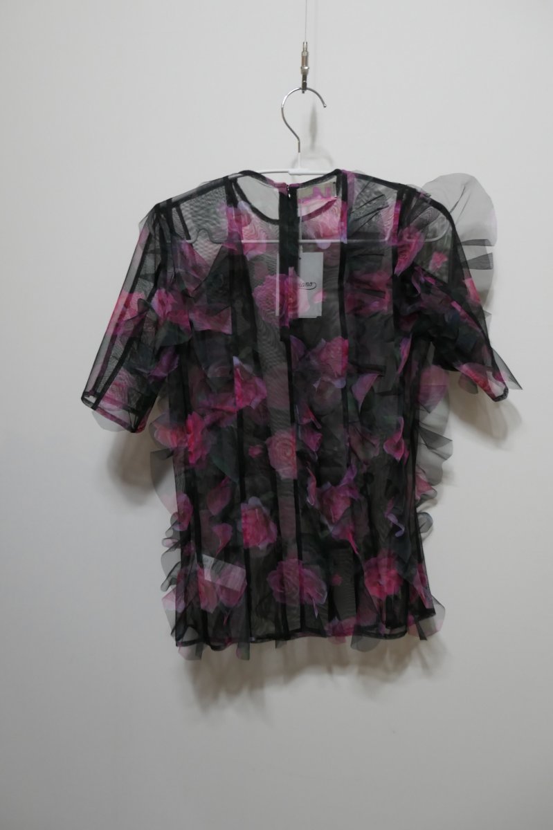 画像4: VIVIANO  Tulle Ruffle Top  (4)