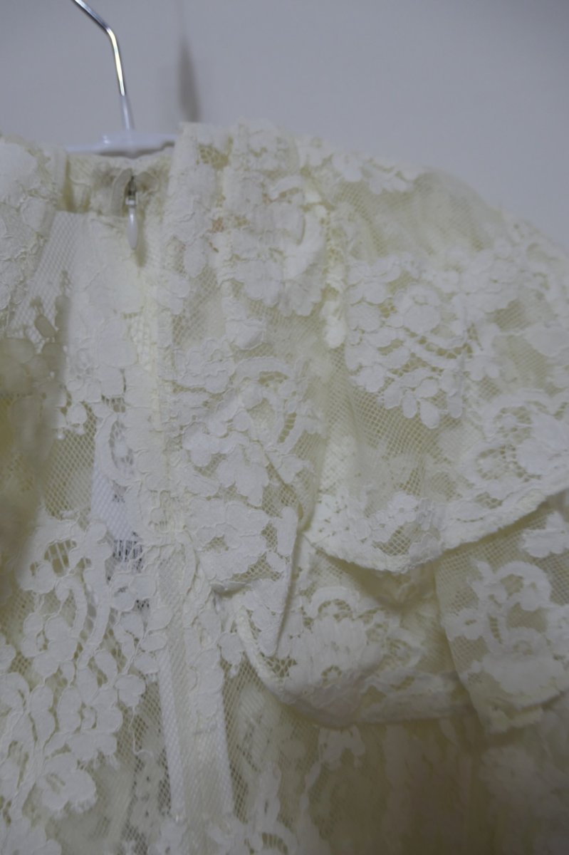 画像4: VIVIANO Double Collar Lace Top  (4)