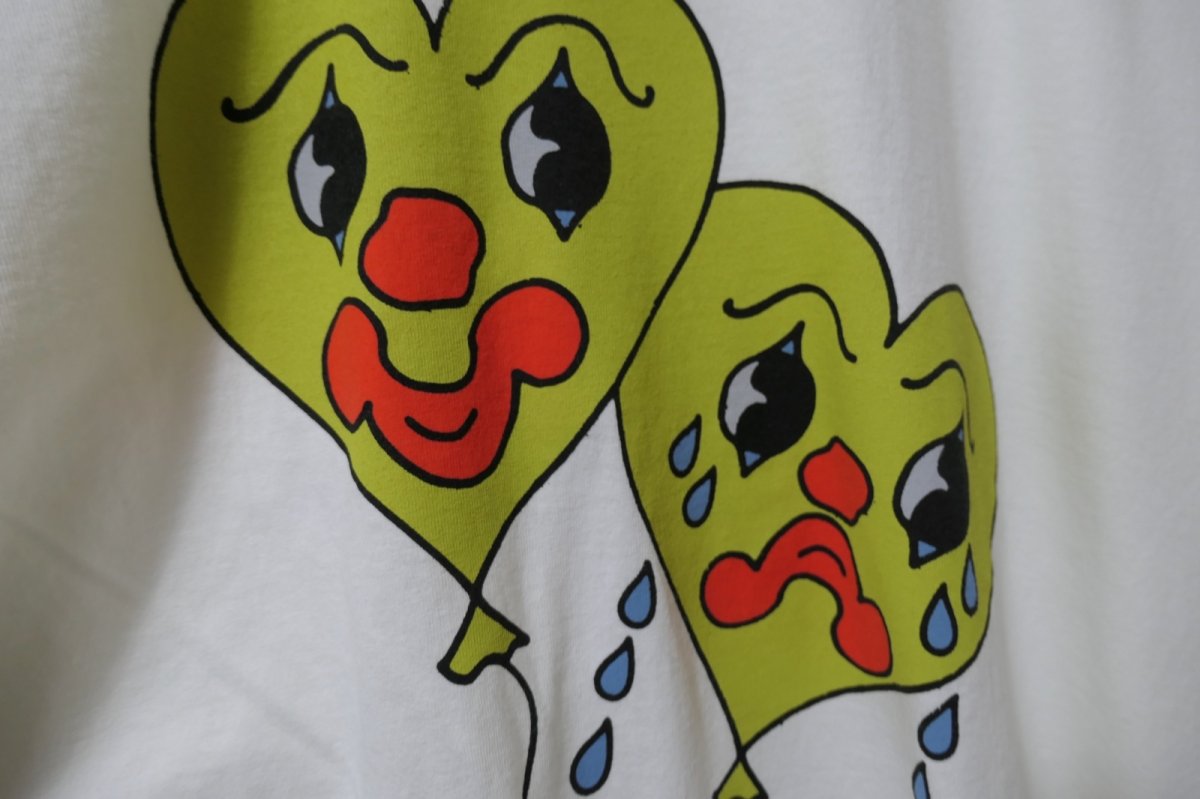 画像4: Nancy stellasoto HAPPY SAD FACE TEE SHIRT (4)