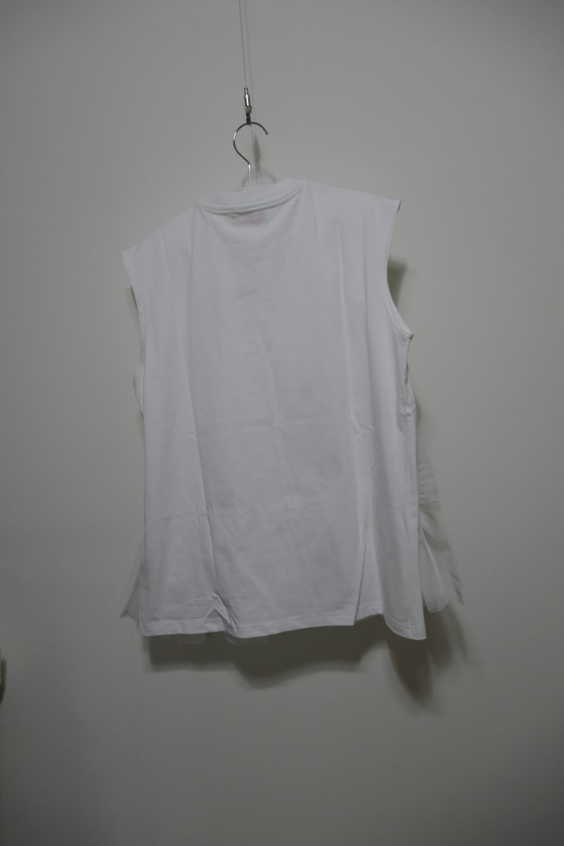 画像5: VIVIANO  Tulle Sleeveless T-Shirt (5)