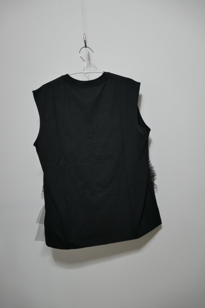 画像4: VIVIANO  Tulle Sleeveless T-Shirt (4)