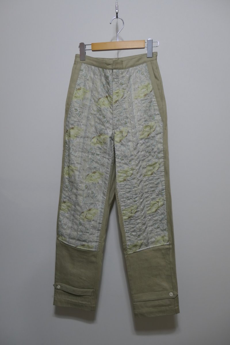 画像1: DECO depuis1985 FLOWER PATCH PANTS (1)