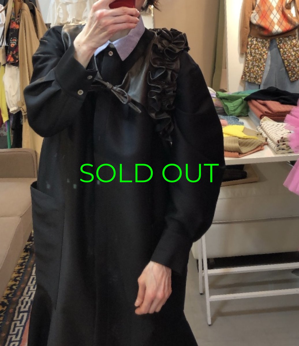 画像4: DECO depuis1985 FAKE LEATHER FRILL VEST (4)