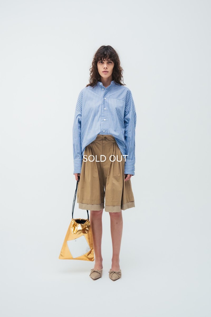 画像12: tactor big gathered line shirt (12)