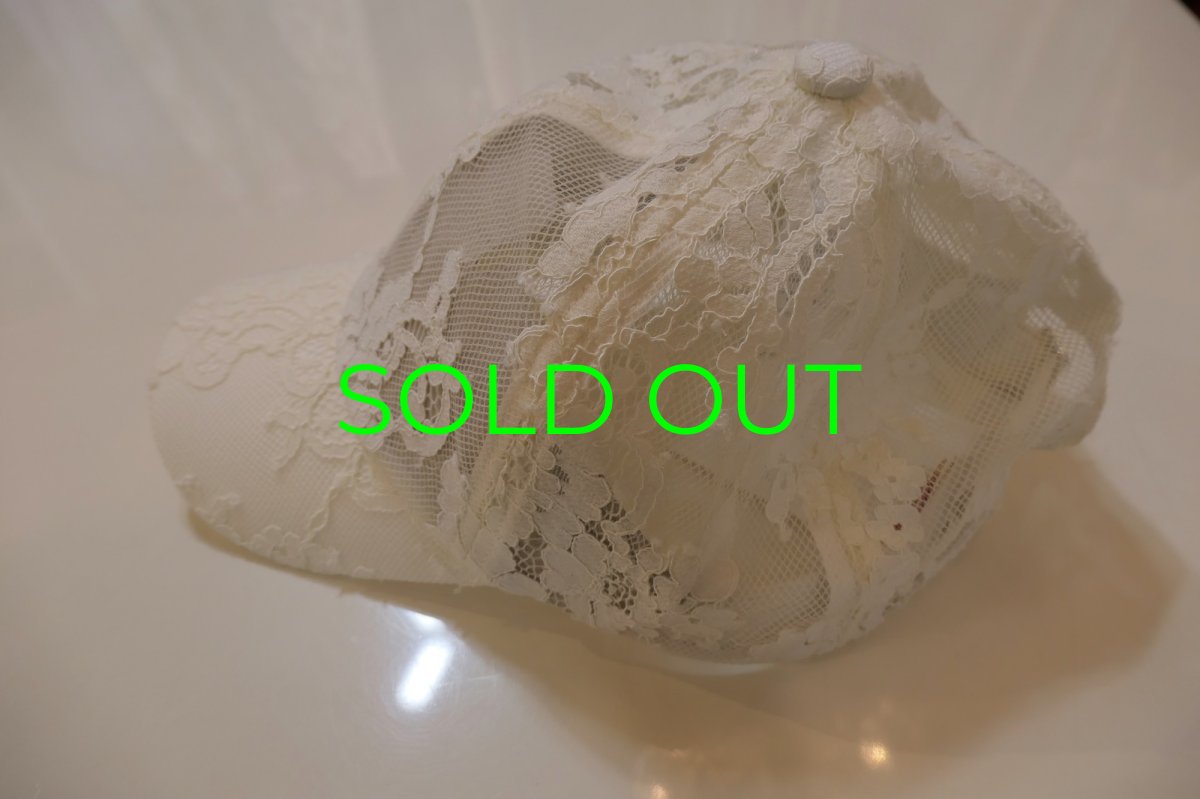 画像1: VIVIANO Lace Baseball Cap (1)