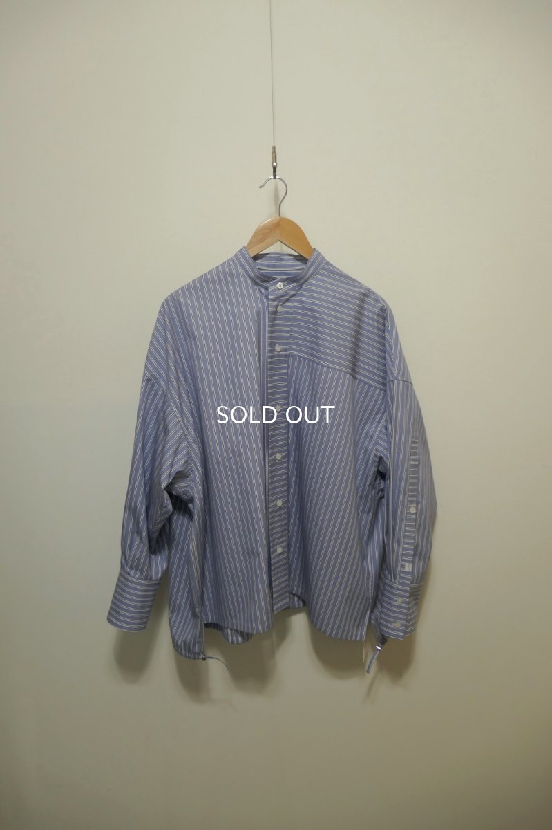 画像1: tactor big gathered line shirt (1)