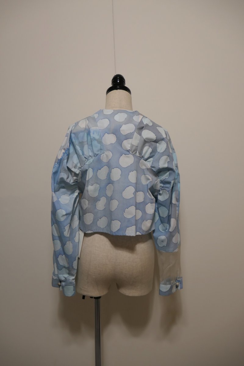 画像4: YUI MATSUDA オーガンジーパーツギャザーブラウス (4)