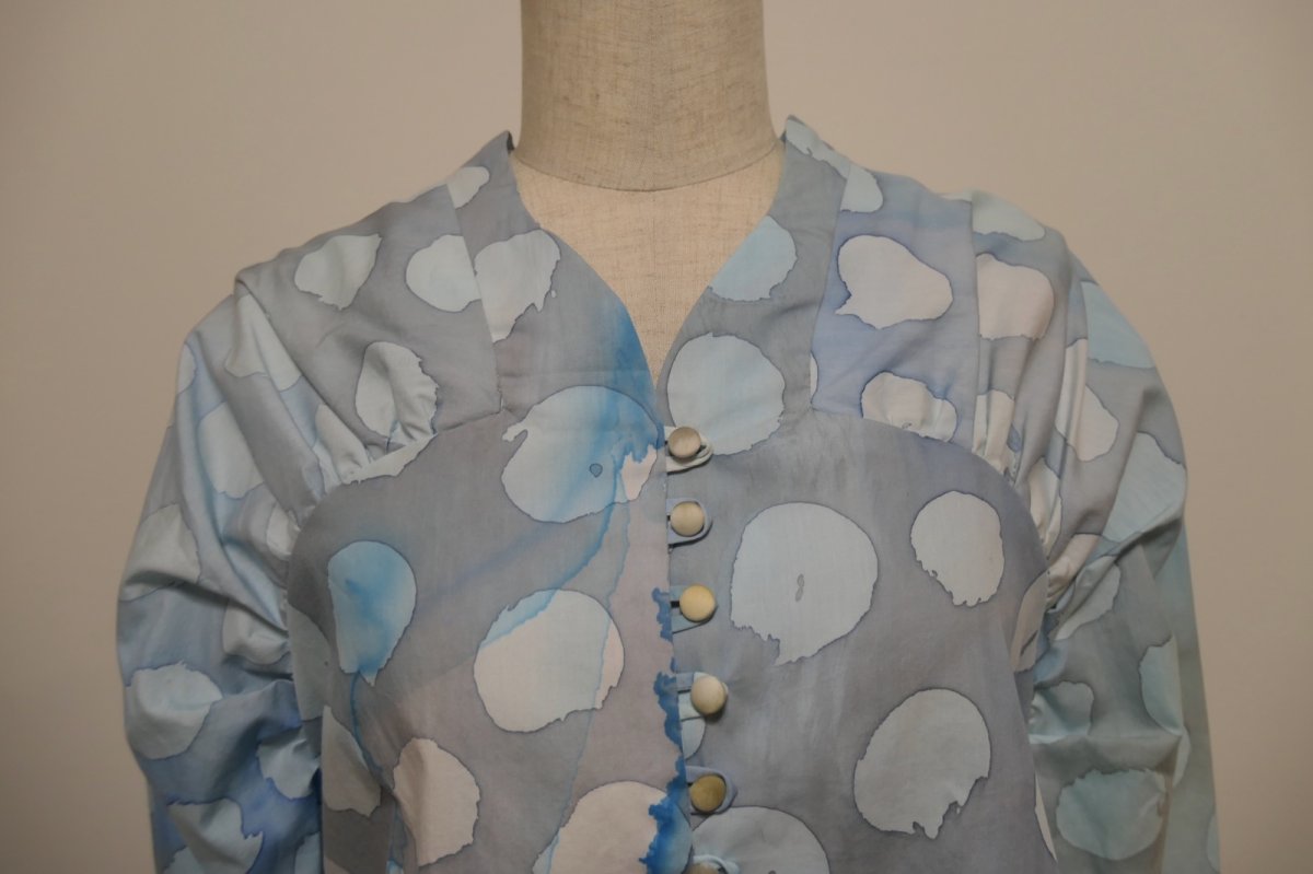 画像2: YUI MATSUDA オーガンジーパーツギャザーブラウス (2)