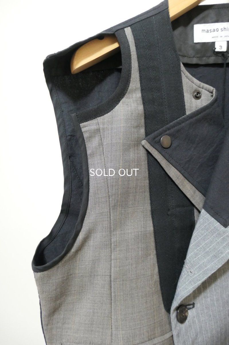 画像9: masao shimizu DOCKING VEST(OLD JACKET) (9)