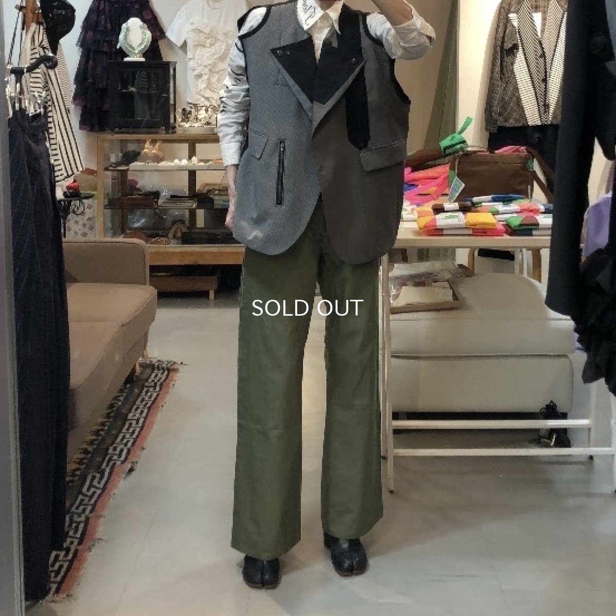 画像14: masao shimizu DOCKING VEST(OLD JACKET) (14)