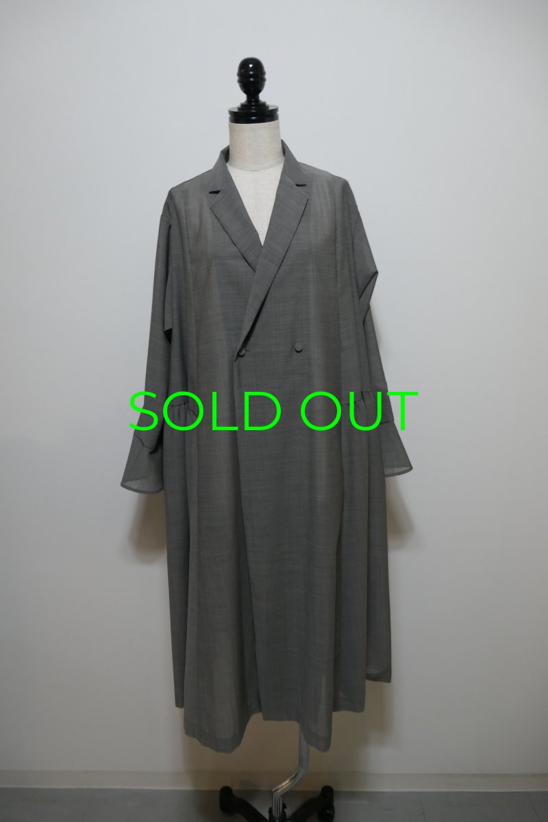 画像1: the last flower of the afternoon Poet sleeve shirt dress (1)