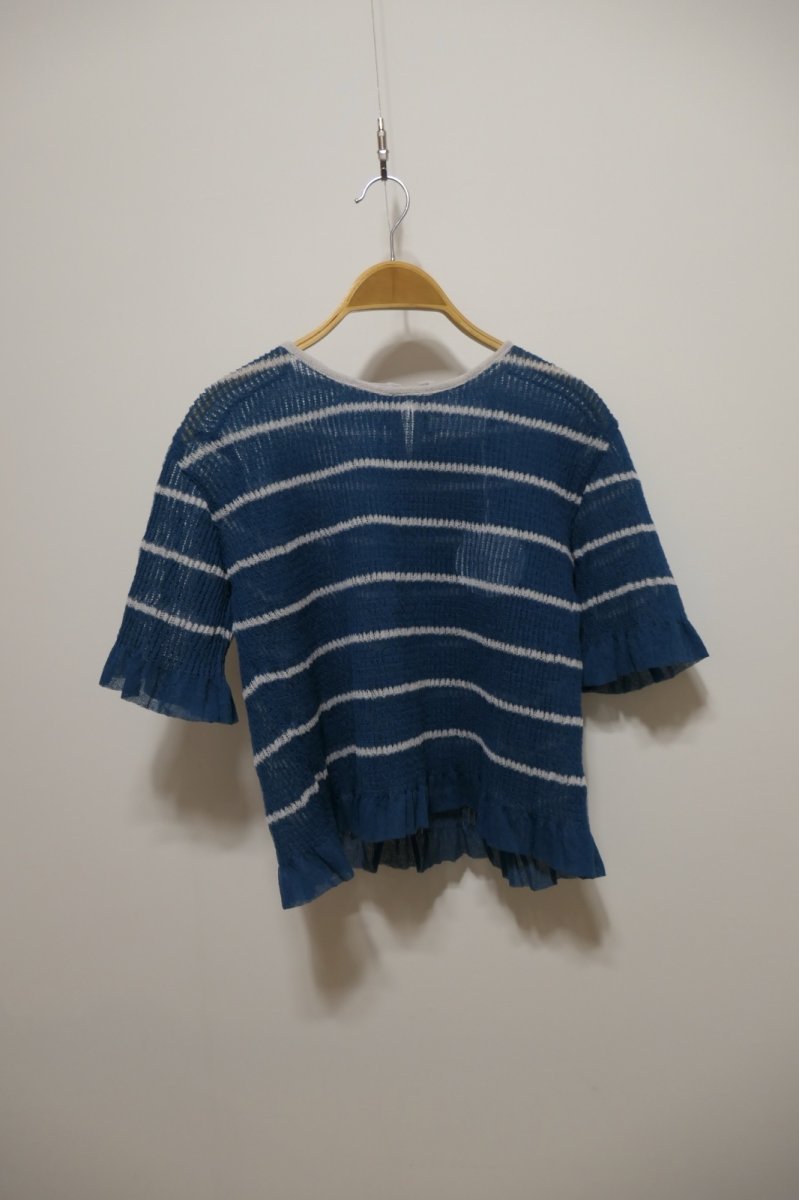 画像1: YUKI SHIMANE Border Knit Wide top (1)
