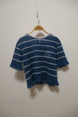 画像1: YUKI SHIMANE Border Knit Wide top (1)