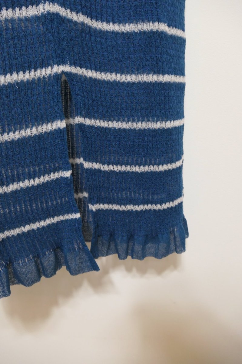 画像2: YUKI SHIMANE Shirring Border-Knit Skirt (2)