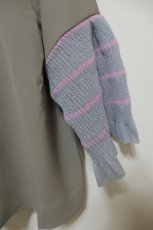 画像3: YUKI SHIMANE Border Knit Sleeve Shirt (3)