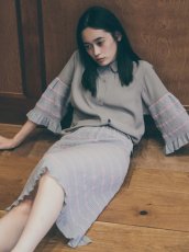画像5: YUKI SHIMANE Border Knit Sleeve Shirt (5)