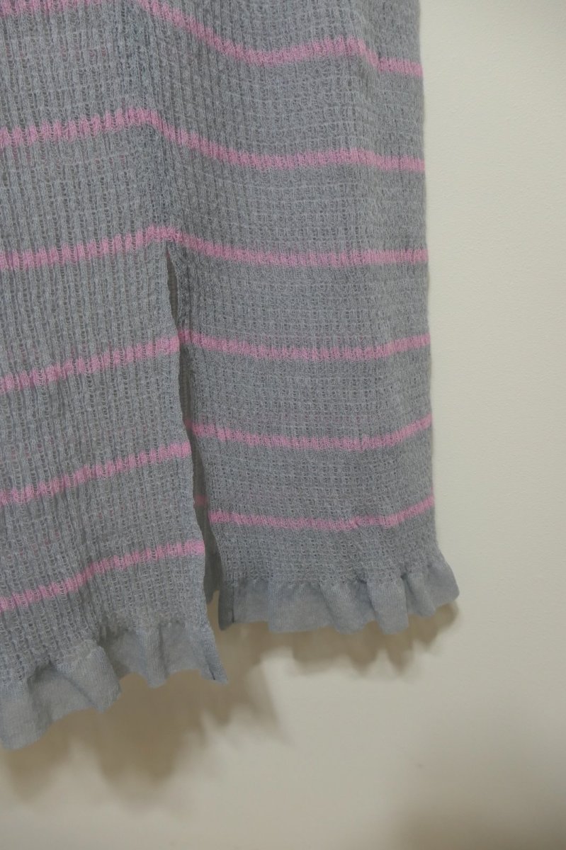 画像3: YUKI SHIMANE Shirring Border-Knit Skirt (3)