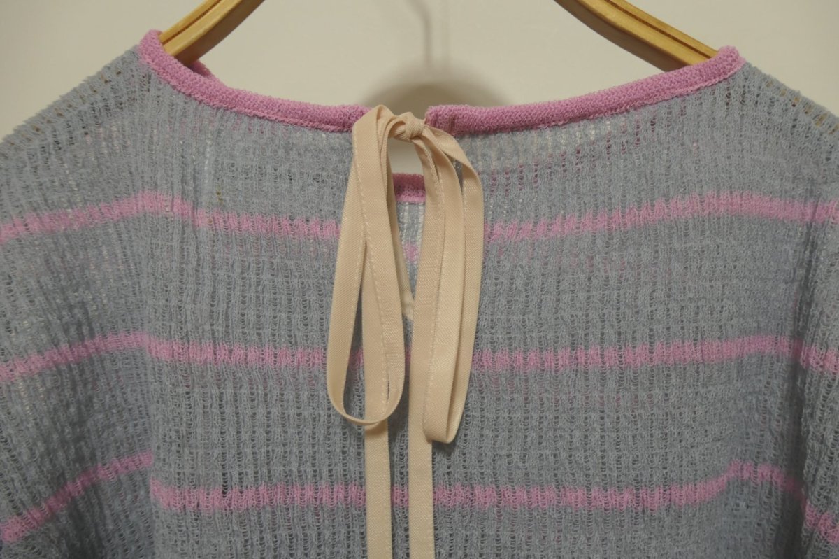 画像4: YUKI SHIMANE Border Knit Wide top (4)