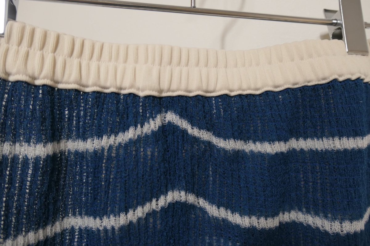 画像3: YUKI SHIMANE Shirring Border-Knit Skirt (3)