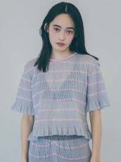 画像5: YUKI SHIMANE Border Knit Wide top (5)