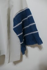 画像3: YUKI SHIMANE Border Knit Sleeve Shirt (3)