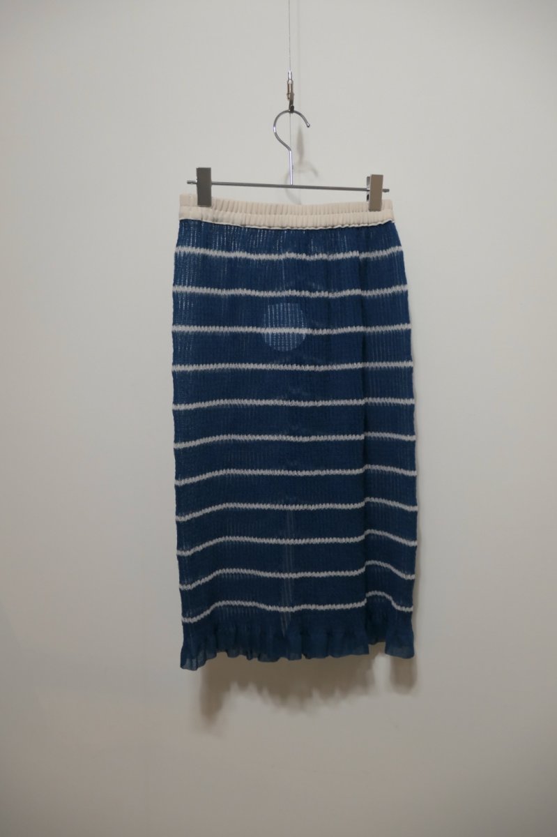 画像4: YUKI SHIMANE Shirring Border-Knit Skirt (4)
