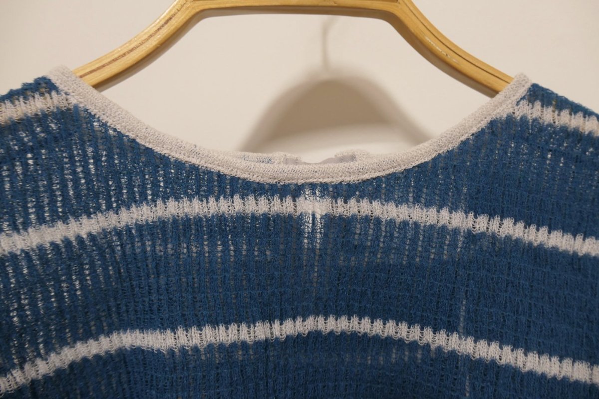 画像2: YUKI SHIMANE Border Knit Wide top (2)
