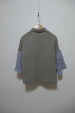 画像4: YUKI SHIMANE Border Knit Sleeve Shirt (4)