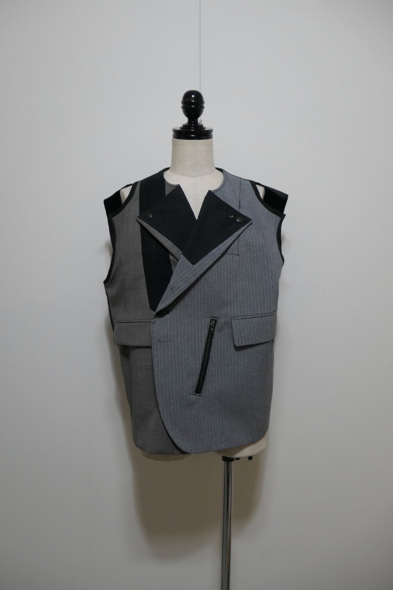 画像1: masao shimizu DOCKING VEST(OLD JACKET) (1)