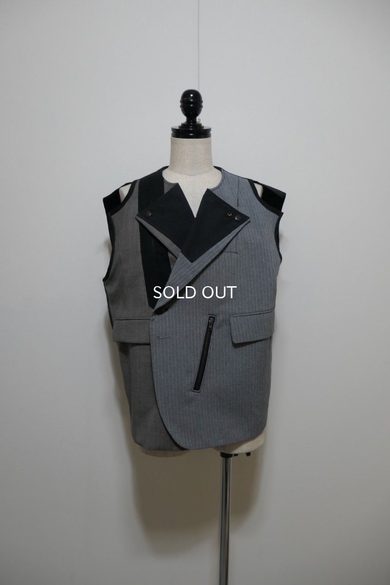 画像1: masao shimizu DOCKING VEST(OLD JACKET) (1)