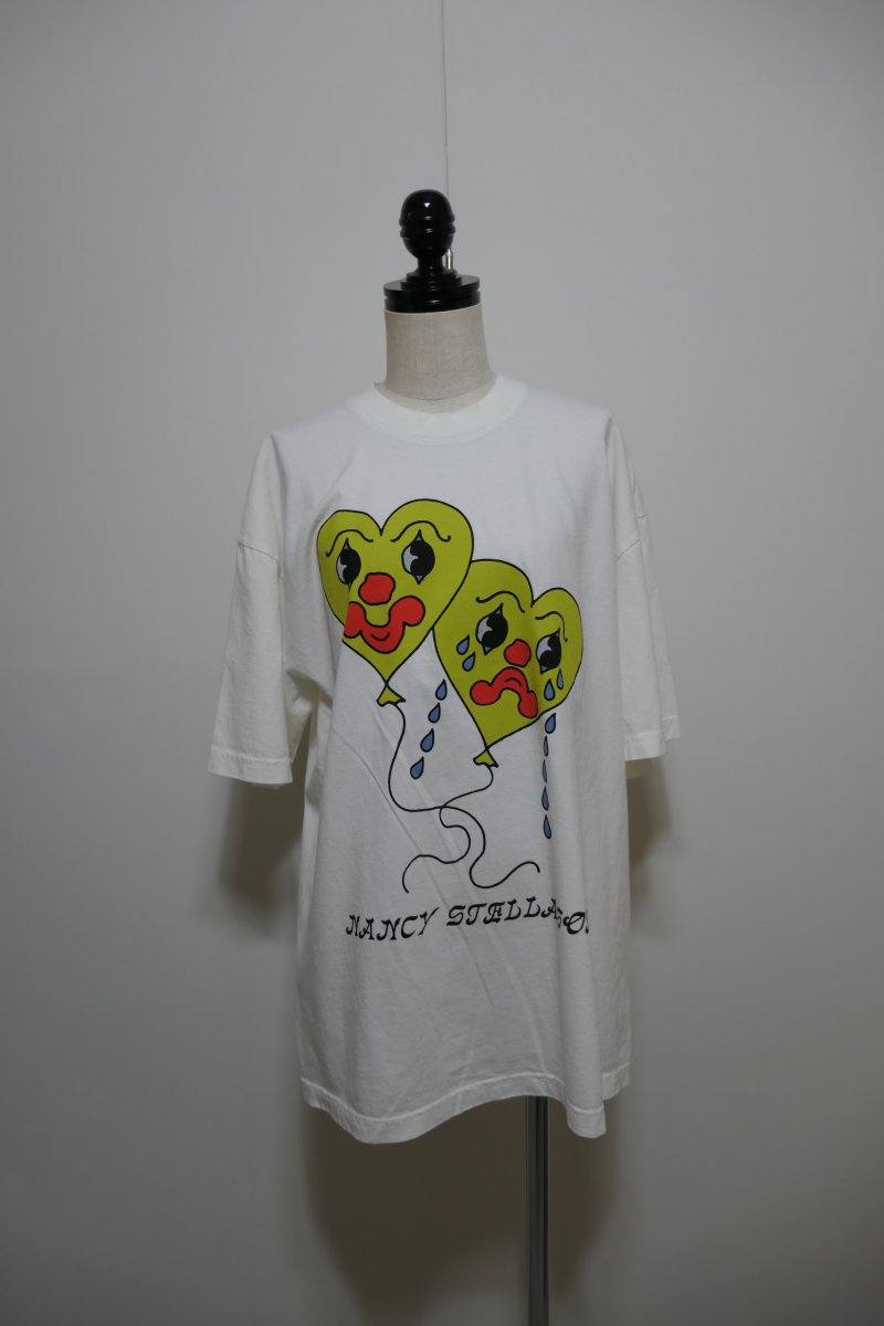 画像1: Nancy stellasoto HAPPY SAD FACE TEE SHIRT (1)